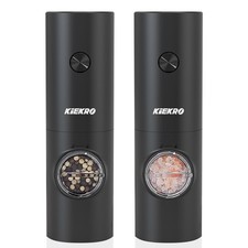 Electric Salt Pepper Grinder Set Battery Operated Adjustable Coarseness Kitchen