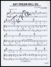 Tim Rice "Joseph and the Amazing Technicolor Dreamcoat" SIGNED Sheet Music ACOA