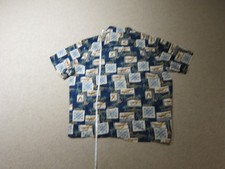 NEW Vintage Hawaiian Shirt Large Koko Head Made In Hawaii Reverse Print Blue
