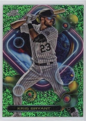 2023 Topps Cosmic Chrome Green Space Dust Refractor 39/75 Kris Bryant #45 4pn