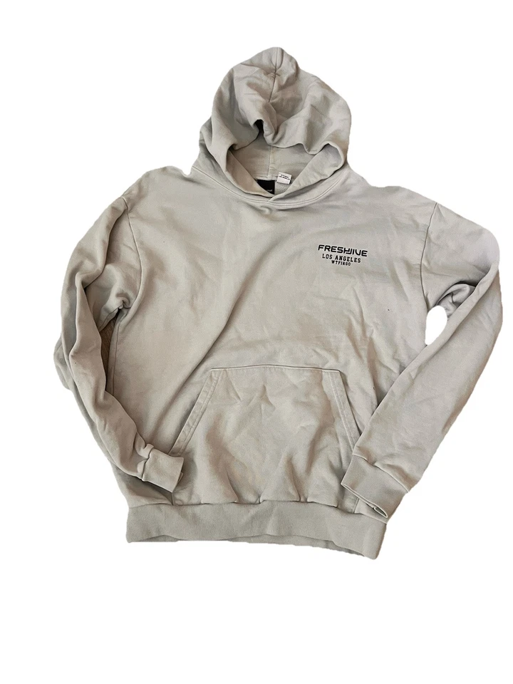 Suéter con Capucha Gris Vintage Freshjive WTFIRGO Grande Foto 2 de 4