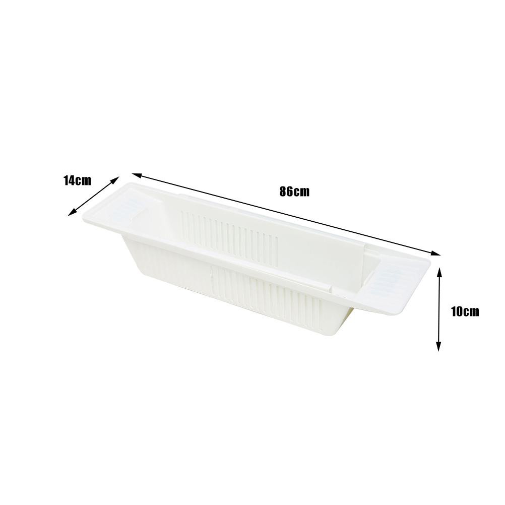 ⊹Expandable Bath Shelf Ultimate Bathroom Storage Tray For Bath Toys Bathtub Tray