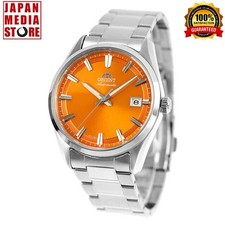 Orologio Uomo Orient Stretto RN-AC0R08Y Quadrante Arancione Automatico Meccanico Zaffiro