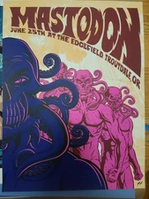 MASTODON Concert Poster Edgefield OR '18 Justin Hampton LE 50 #15/50