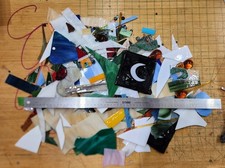 10  pounds of Stained Glass pieces for mosaics, many colors Box 3