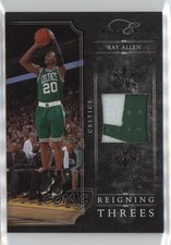 2010 Elite Black Box Reigning Threes Prime Memorabilia 1/49 Ray Allen #5 HOF h8k