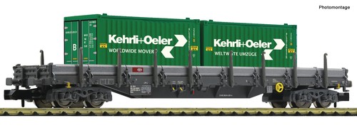 Fleischmann 6660092 Spur N Rungenwagen Res + 2x20ft Cont. | Zustand: Neu