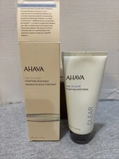 AHAVA Time To Clear Purifying Mud Mask 3.4 oz / 100 ml Full Size New in Box