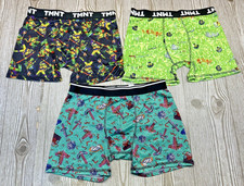 Lot of 3 Minecraft TMNT Boys Boxer Brief Underwear SIZE 14 / XL Ninja Turtles