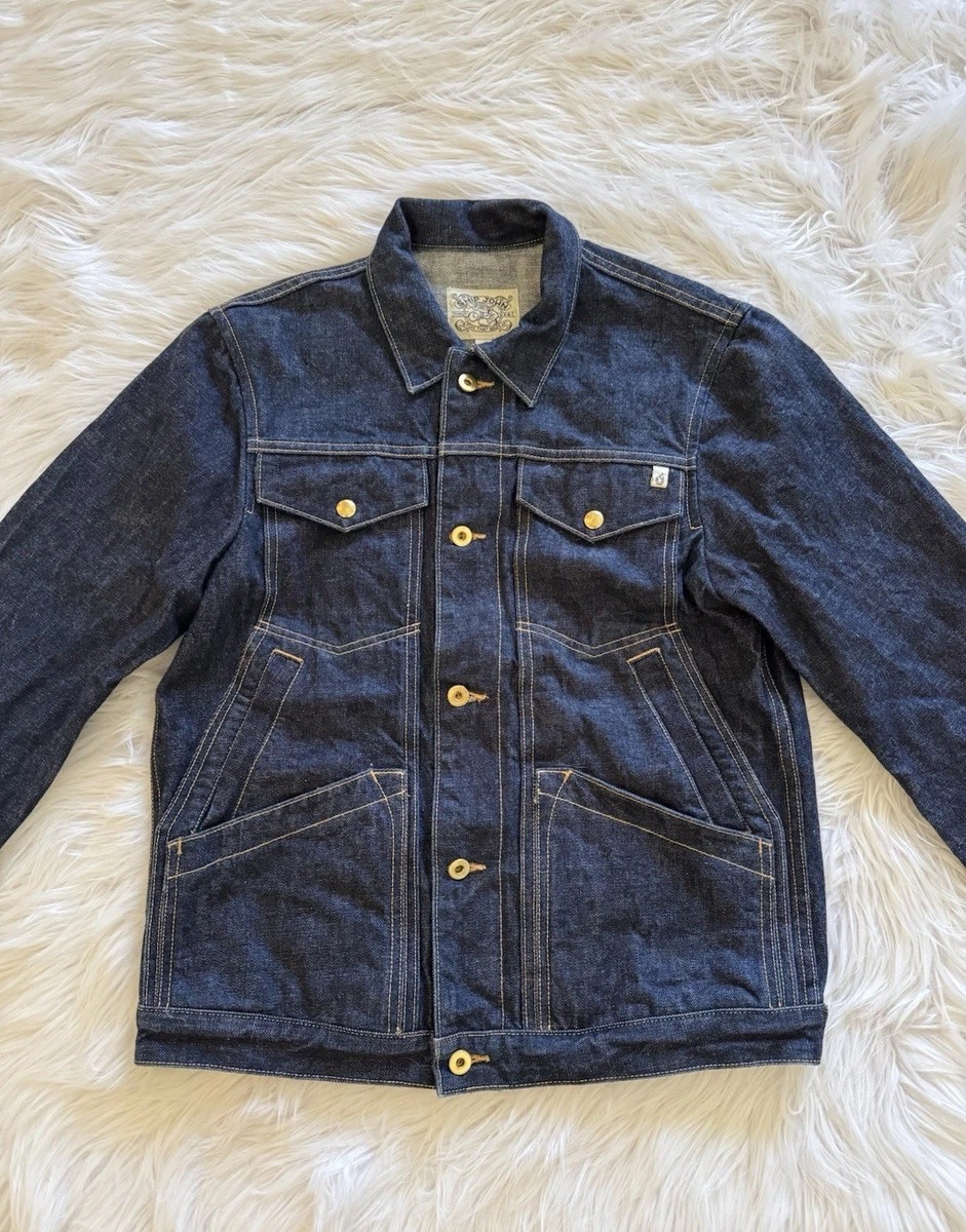 Ship John Ramblin Denim Jacket Blue Medium | eBay