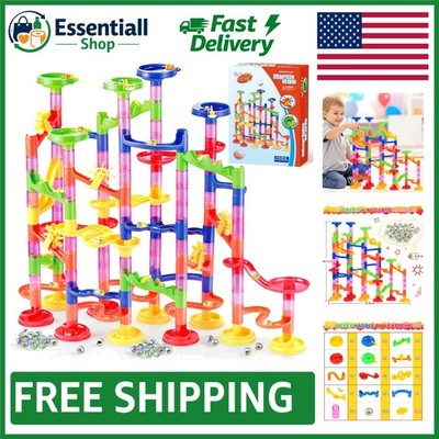 130Pcs Marble Run Educational Toy - Build Creativity & Problem Solving