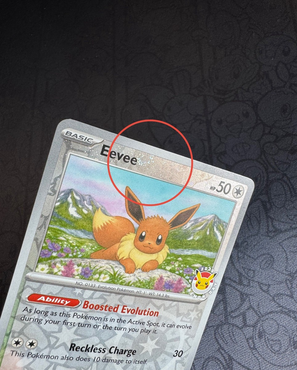 Eevee Pokemon Day Stamped Promo Card 074/131 2025 Exclusive Holo SWIRL  | eBay