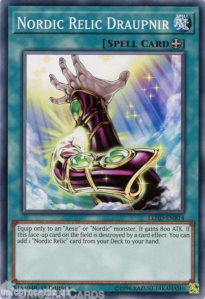 LEHD-ENB14 Nordic Relic Draupnir 1st Edition Mint YuGiOh Card