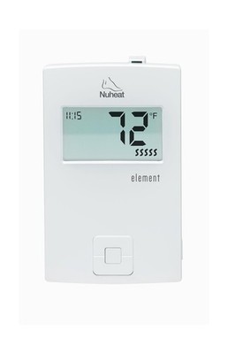 Nuheat Element Non-programmable Floor Heating Dual-Voltage Thermostat with Fl...