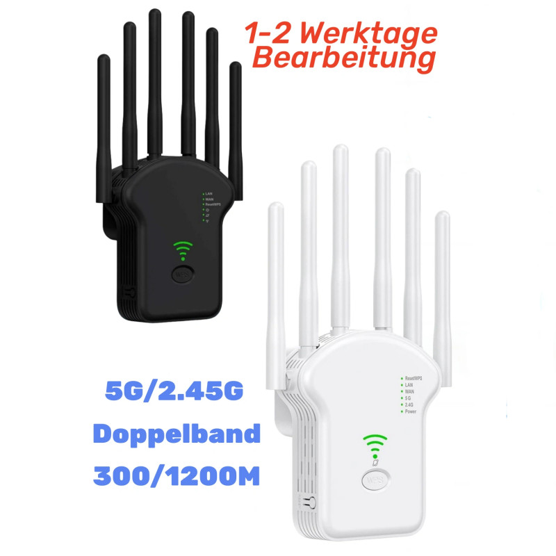 300/1200M WLAN Repeater Router Range Wifi Signal Verstärker Access Point Booster