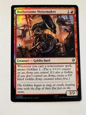 Magic the Gathering Der Hobbit HOB Bothersome Noisemaker 0089 Englisch Foil