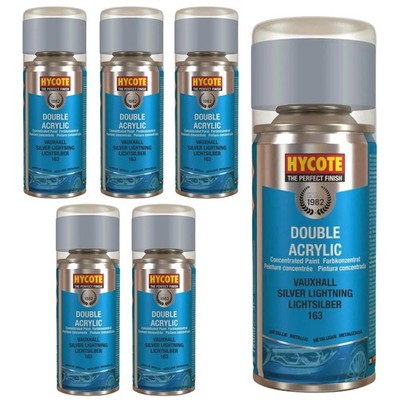 Hycote Farbsprühlack XDVX708 Vauxhall Silver Lightning (metallic) 150 ml x6