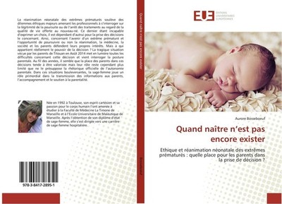 Quand naître n'est pas encore exister Aurore Bosseboeuf