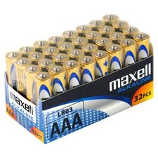 Maxell AAA LR03 Batteries 32 Pcs.
