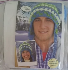 Annie's Hook & Needle Club ~ "Beanie Blast" Instructions for Knit or Crochet Kit