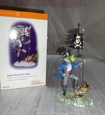 Dept  56 CAPTAIN BLACK BART'S GHOST Halloween Pirate 55149 ￼box  READ