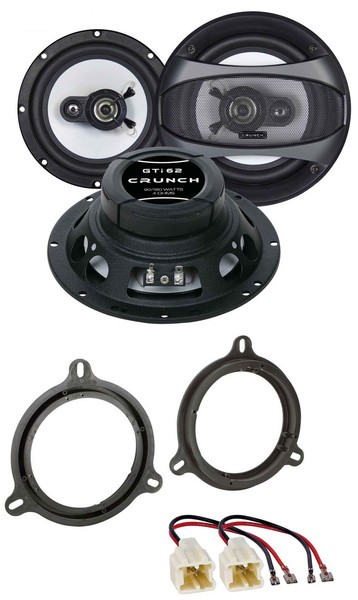 Crunch 16,5Cm 2-Wege 180Watt Lautsprecher FüR Nissan Note Qashqai FronttüR Auto-image