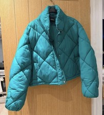 Turquoise bomber / puffer / quiltedJacket