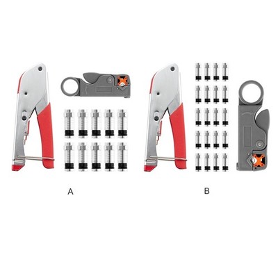 Coaxial Cable Crimping Tool Squeezing Forceps Wire Stripper For RG59/6 Coaxial
