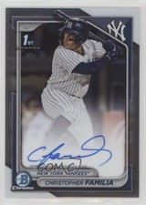 2024 Bowman Chrome Prospect Auto Christopher Familia #CPA-CF Auto 17ac