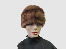 Women's Sz 22"  Mink Fur Hat MINT