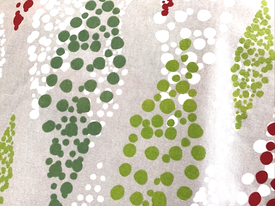 Colorful Christmas Polka Dot Patterned Fabric Holiday Red Green White BTY - Image 4 of 4