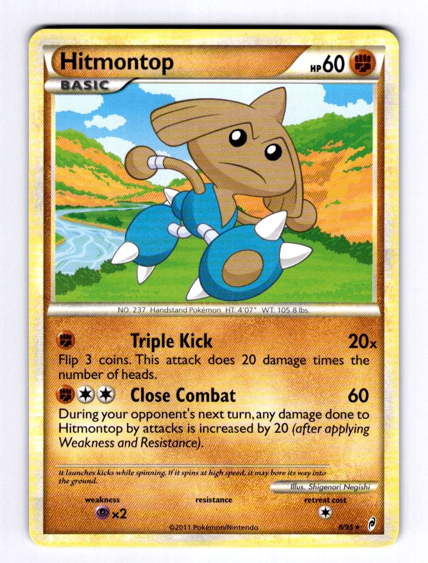 Hitmontop Call of Legends #8 (2011) Holo NM Pokemon