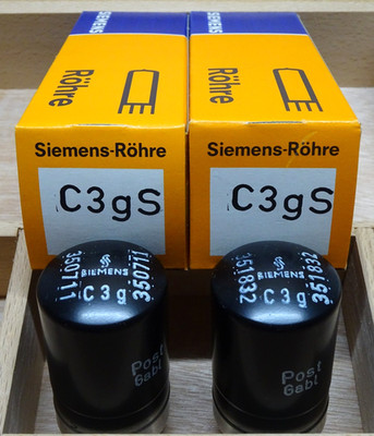 2X: SIEMENS C3g C3gS POST Poströhren | NOS   über 100% | Tubes Röhren Tube