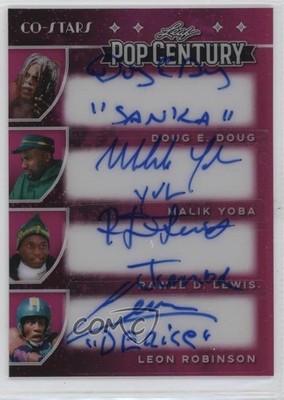 2025 Leaf Metal Pop Century Pink Prismatic /8 Doug E Malik Yoba #CS4-2 Auto 0q0
