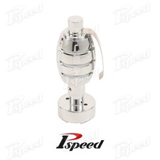 Universal Gear Shift Knob Manual Chrome Grenade Aluminum For Truck Suv Sedan