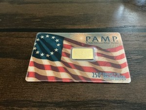 2026 PAMP 2.5g Gold Bar America 250th Anniversary Ltd 12,500 Assay Card