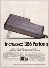 Advanced Micro Devices AMD 386 Microprocessor 2 Page Print Ad 1993 Vintage