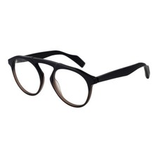Yohji Yamamoto YO-1035539 Men Black Optical Frame Plastic Aviator Casual Eyewear
