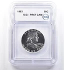 1963 Franklin Half Dollar PR67 DCAM ICG *2863