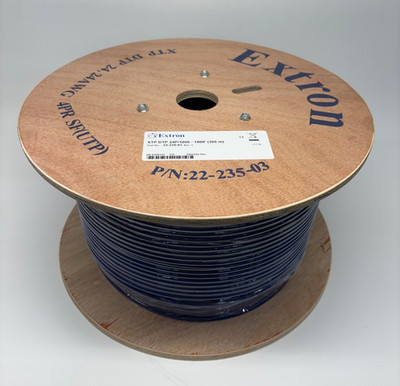 Extron XTP DTP 24P/1000 (22-235-03)  Plenum Shielded Twisted Pair Cable 1000Ft