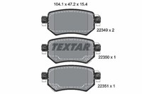 Textar Bremsbelagsatz Scheibenbremse 2234901 FüR Mazda GJ GL GJ2 GL2 GL6 Gjefp