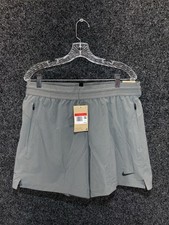 Nike Flex Rep Men  s Large Standard Fit 5" Dri-FIT Unlined Shorts Gray FN3002-084