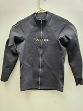 XCEL MN216AX LS FZ Men's Wetsuit Jacket - BLK - Large - Great Condition