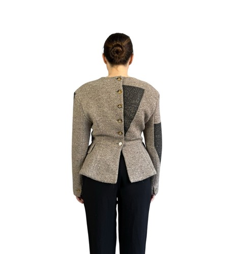 Blazer donna Vivienne Westwood Red Label Runway A/I 2014 misto lana grigio taglia S - Foto 5 di 21