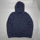ALLSAINTS Zip-Up Hoodie Men Large L Mode Merino Wool Ramskull Slim-Fit