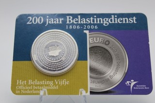 PRAGER: Niederlande 5 Euro 2006 200 Jahre Finanzbehörde Silber [N49]#k
