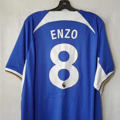 Chelsea FC Jersey Mens XXL Blue White Premier League Soccer Enzo 8