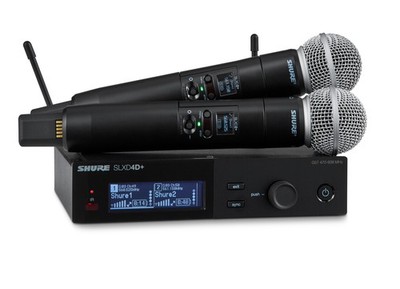 Shure SLXD24D+/58-G57 Digital 2-Channel Mic System w/ SM58 (G57: 470 - 608 MHz)