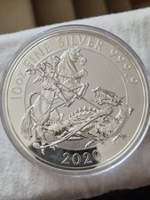 Royal Mint 10oz Valiant St George Dragon Fine Silver Bullion Coin - In Capsule