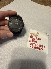 Martian Notifier Black Quartz Analog Digital Men's Watch for PARTs ONLY 